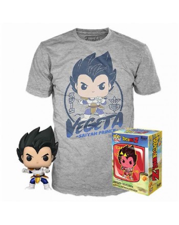 Set figura POP & Tee Dragon Ball Z Vegeta