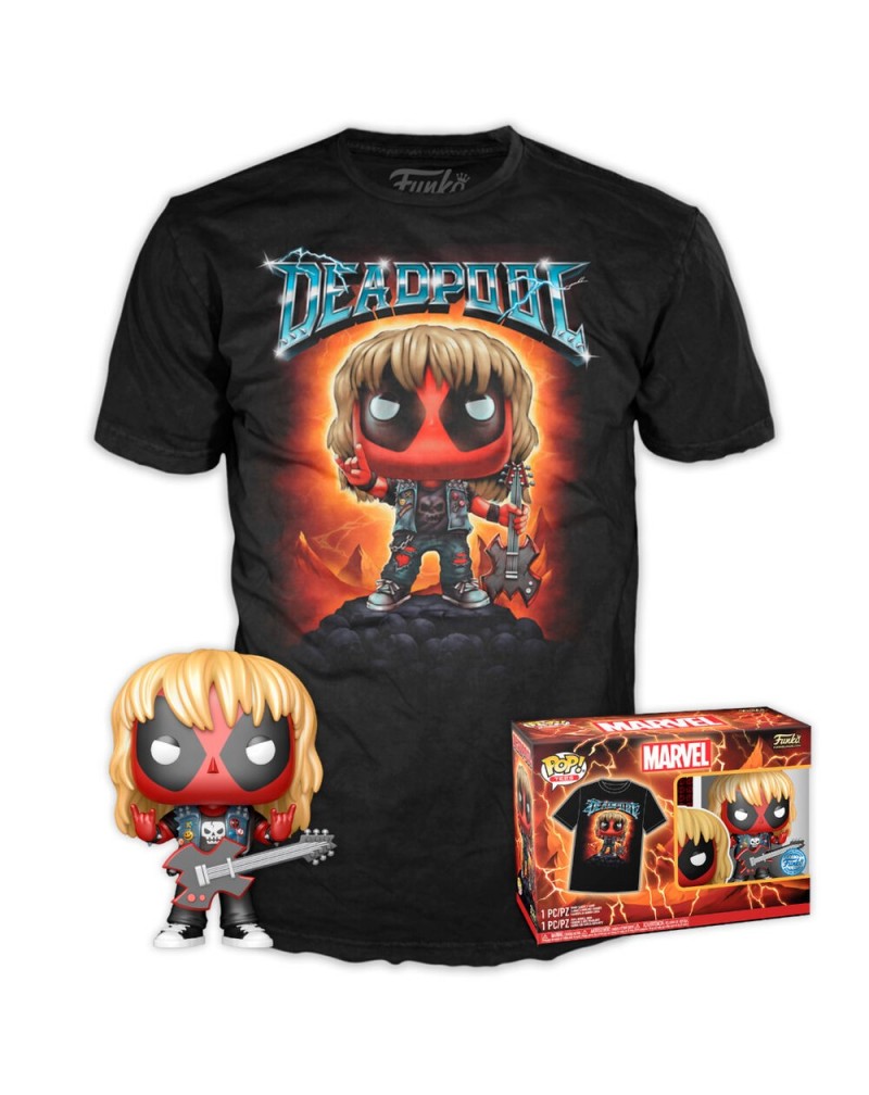 Set figura POP & Tee Marvel Deadpool Heavy Metal