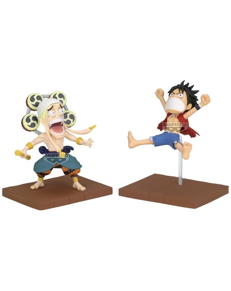 Figura Monkey D Luffy & Enel World Collectable One Piece 7cm