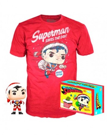 Set figura POP & Tee DC Comics Superman Exclusive Flocked