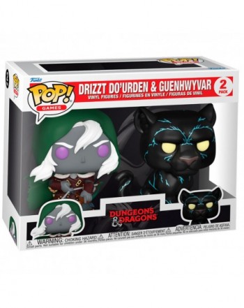 Blister 2 figuras POP Dragones y Mazmorras Drizzt Dourden & Guenhwyvar