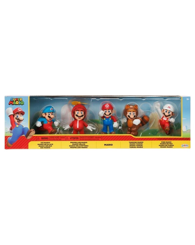 Blister 5 figuras Super Mario Bros 6cm