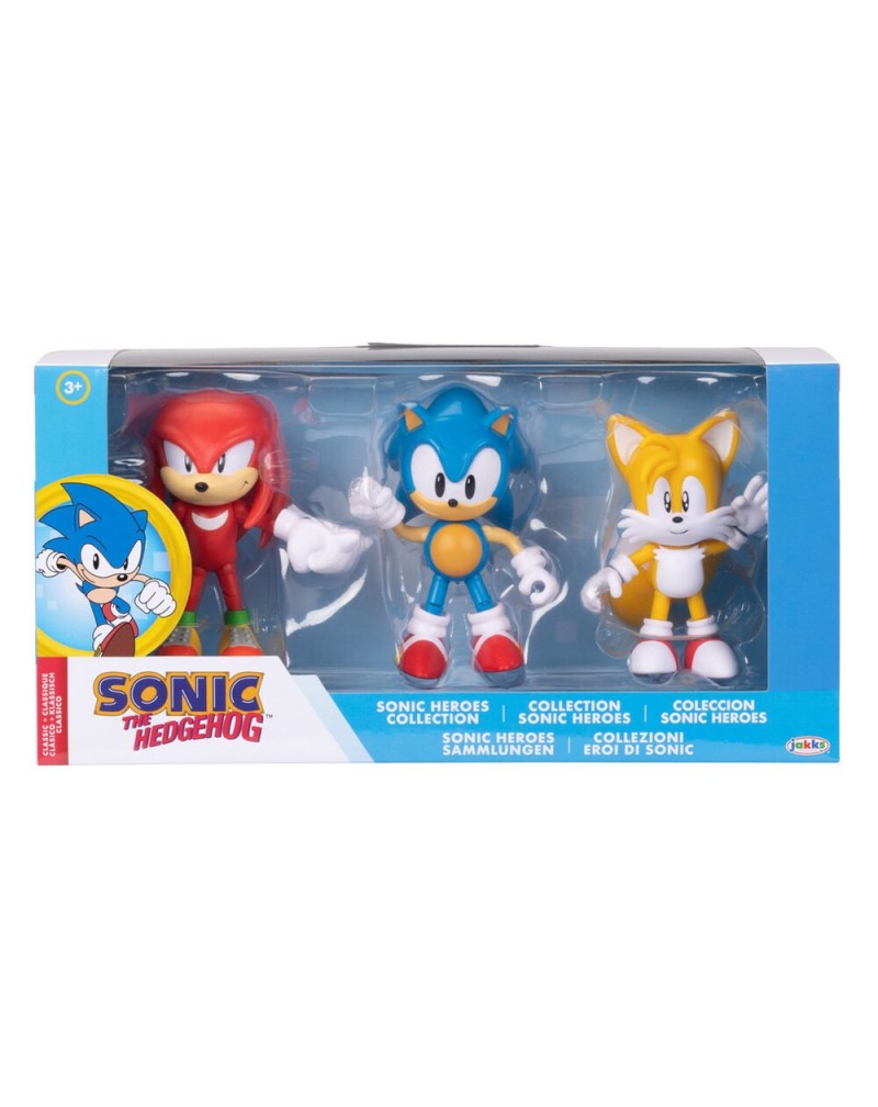 Blister 3 figuras Classic Sonic the Hedgehog 10cm